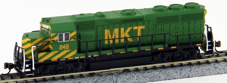 Bachmann Emd GP-40 Locomotive-MKT #234 Multi Color HO Scale 