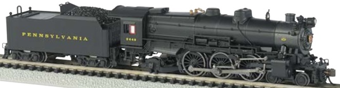 N Scale Bachmann Industries PRR K-4S 4-6-2 #1361 Pacific Steam Locomotive with DCC Sound Post-War with Modern Pilot 