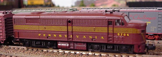 N Scale Pennsylvania Alco FA-2 Locomotive Train Rare Yugoslavia MRC 