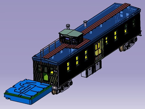 Keystone Details (USA) ATSF Dynamometer Car